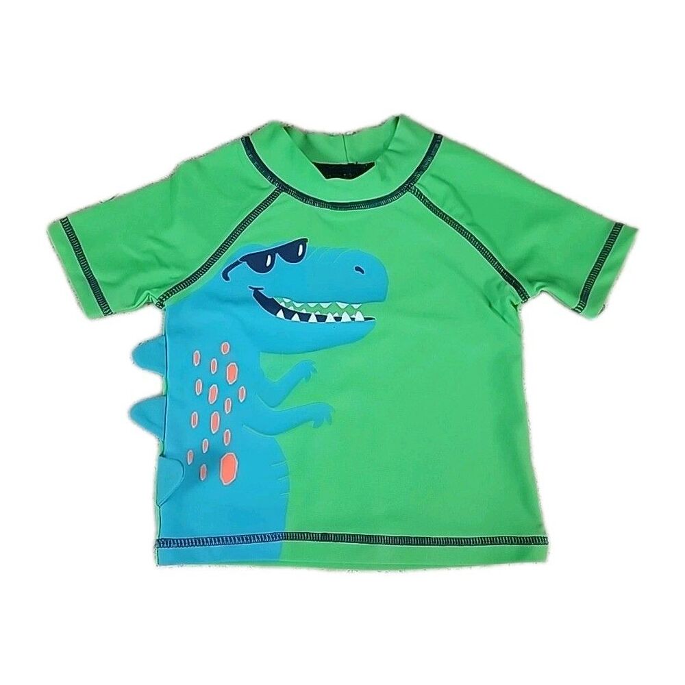 Carter's Dinosaur Swim Shirt UPF 50+ Sun Protection Size 9mo
